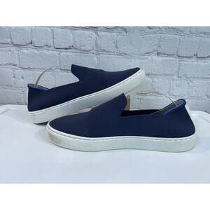 Rothy's Casual The Original Slip On Sneaker Womens Size 8 Navy Knit Shoes * Read
